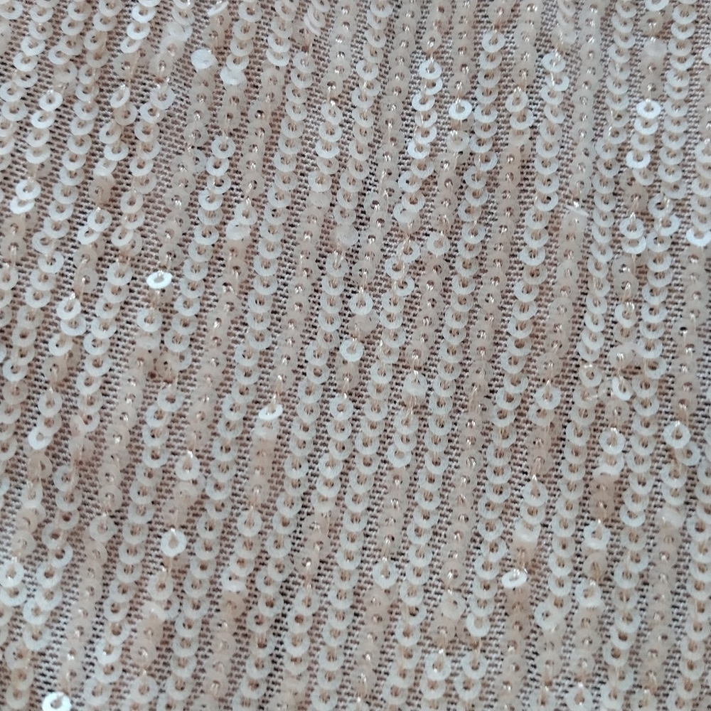 CeCe Blush Sequins V Neck Top M - Picture 8 of 12